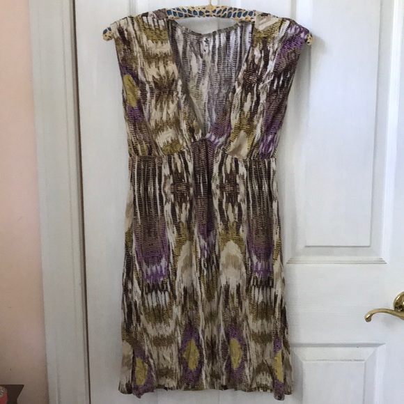 Cherish rayon jersey tunic top ikat pattern - Picture 2 of 5